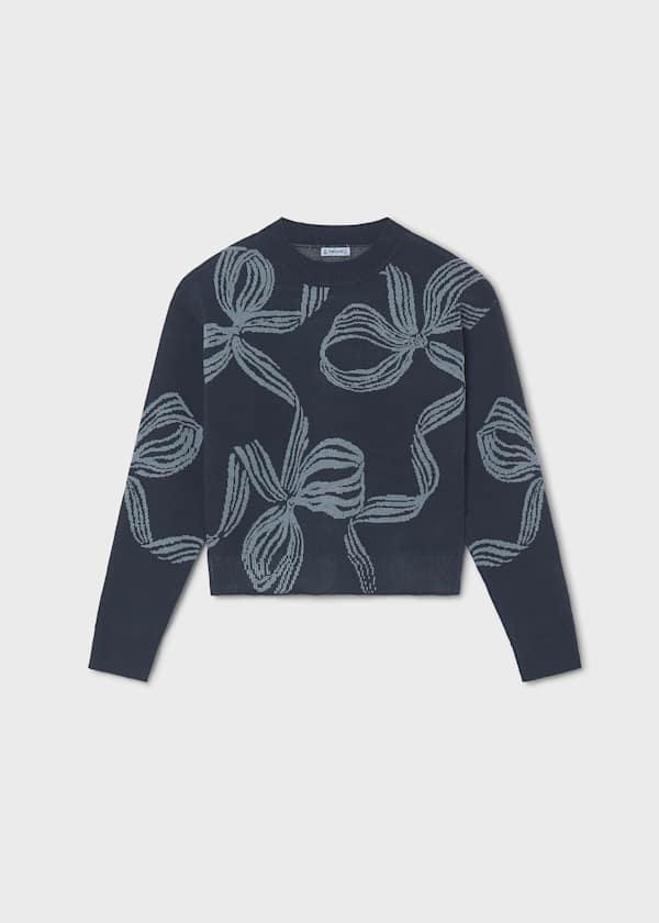 Bow Print Sweater
