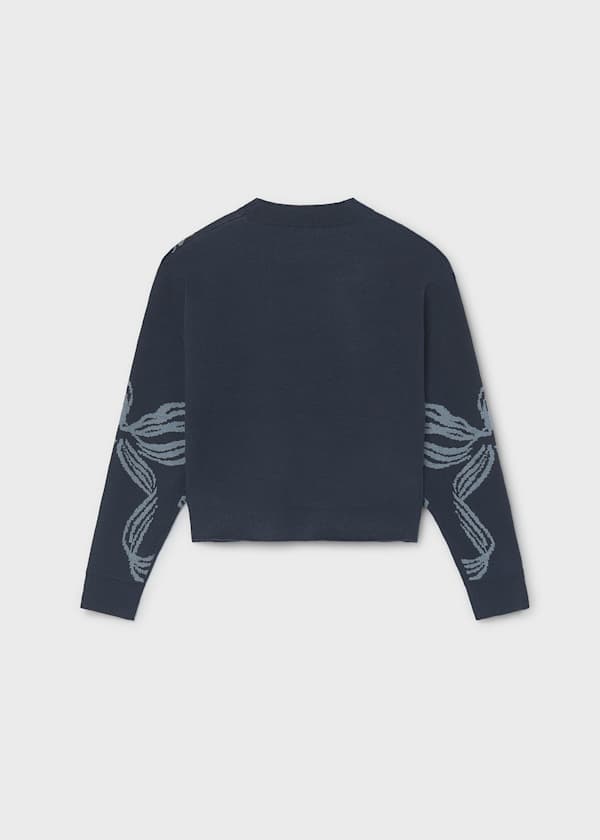 Mayoral Usa Inc Bow Print Sweater - Little Miss Muffin Children & Home