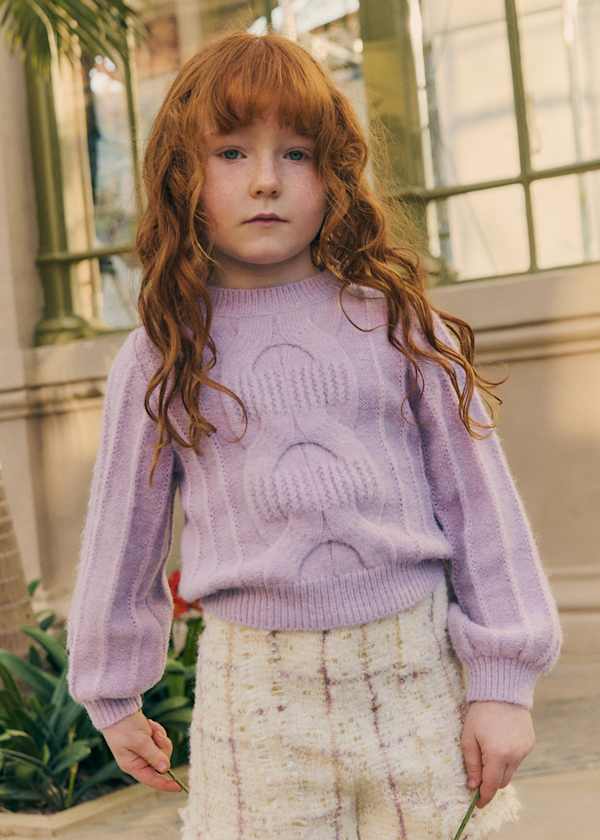 Abel & Lula Cable Knit Sweater, 2 Colors Available - Little Miss Muffin Children & Home