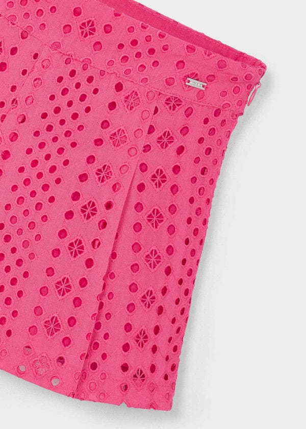 Mayoral Usa Inc Mayoral Eyelet Shorts in Peony - Little Miss Muffin Children & Home