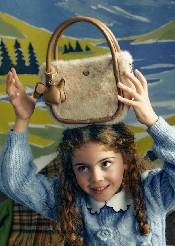 Mayoral Usa Inc Faux Fur Handbag with Charm, 2 Colors Available - Little Miss Muffin Children & Home