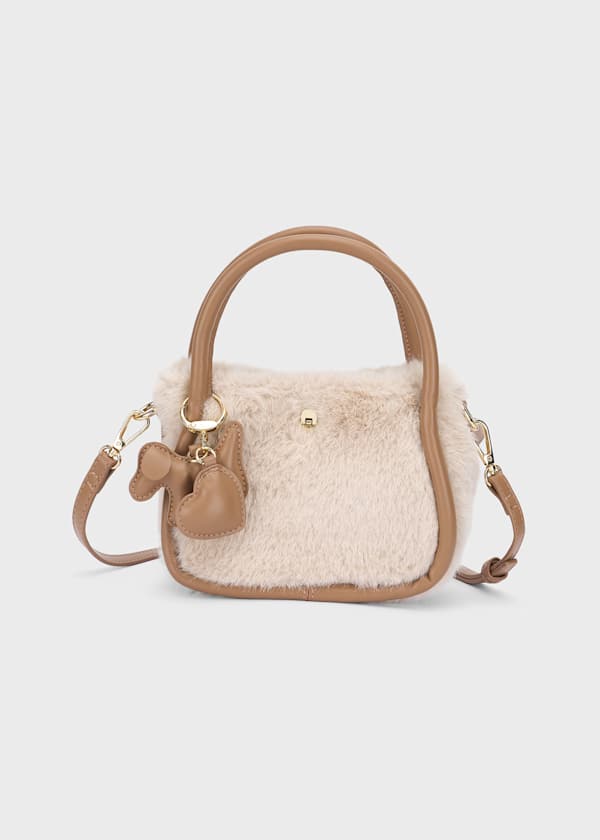 Mayoral Usa Inc Faux Fur Handbag with Charm, 2 Colors Available - Little Miss Muffin Children & Home