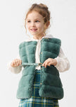 Mayoral Usa Inc Faux Fur Belted Vest, 2 Colors Available - Little Miss Muffin Children & Home