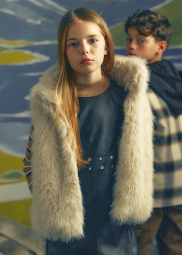 Mayoral Usa Inc Faux Fur Vest, 2 Colors Available - Little Miss Muffin Children & Home