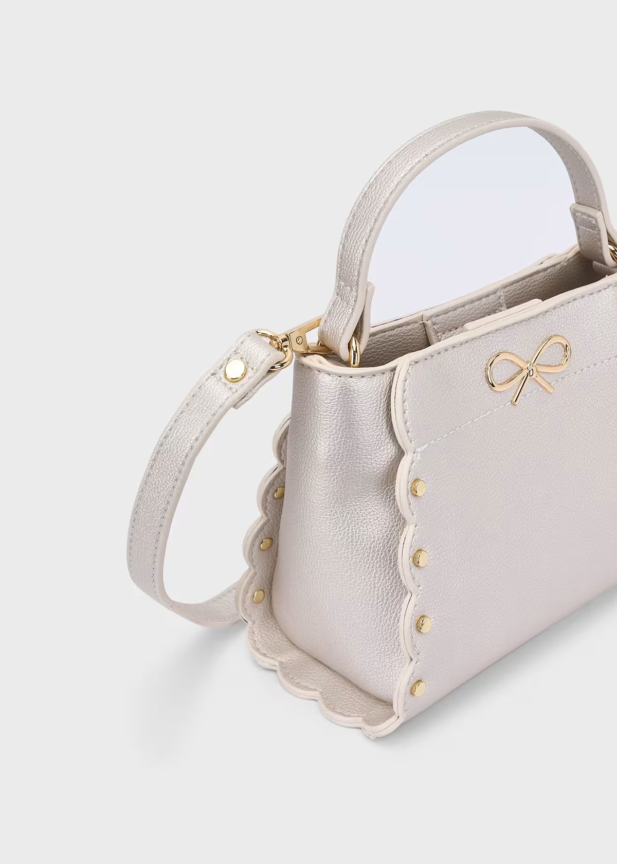 Mayoral Usa Inc Faux Leather Studded Bow Handbag - Little Miss Muffin Children & Home