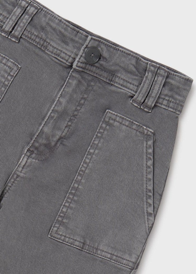 Mayoral Usa Inc Mayoral Flared Twill Pants in Shadow - Little Miss Muffin Children & Home