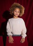 Mayoral Usa Inc Sweatshirt with Sequin Embroidered Flower - Little Miss Muffin Children & Home