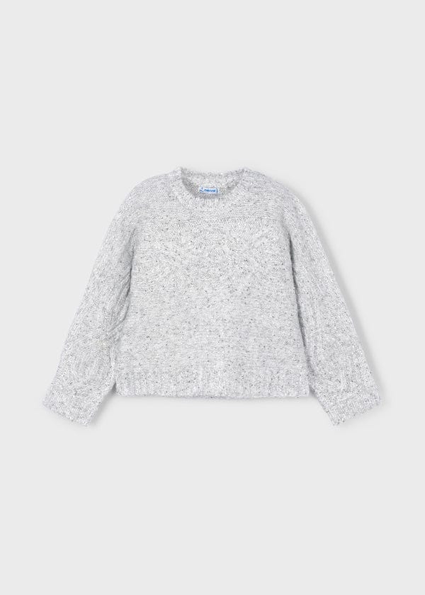 Mayoral Usa Inc Knit Sweater with Sequin Detail - Little Miss Muffin Children & Home