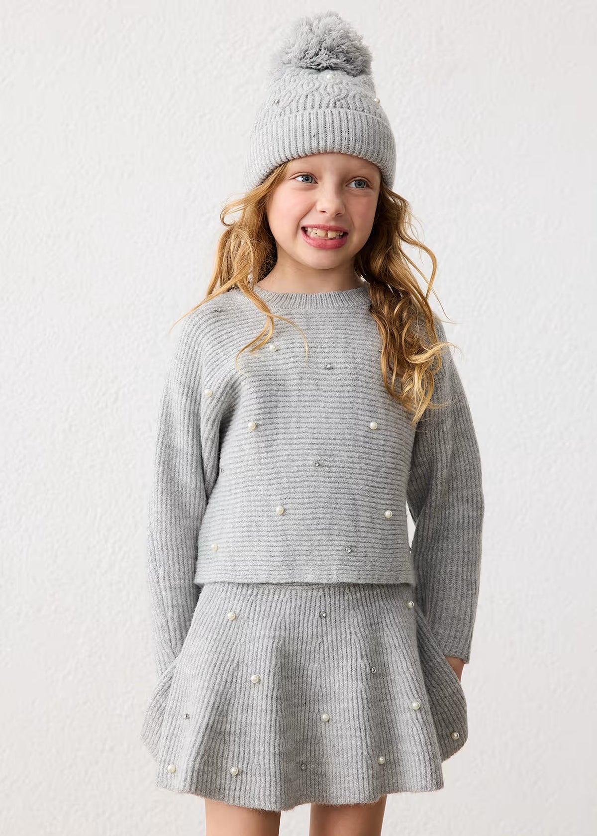 Mayoral Usa Inc Knit Sweater with Pearls - Little Miss Muffin Children & Home