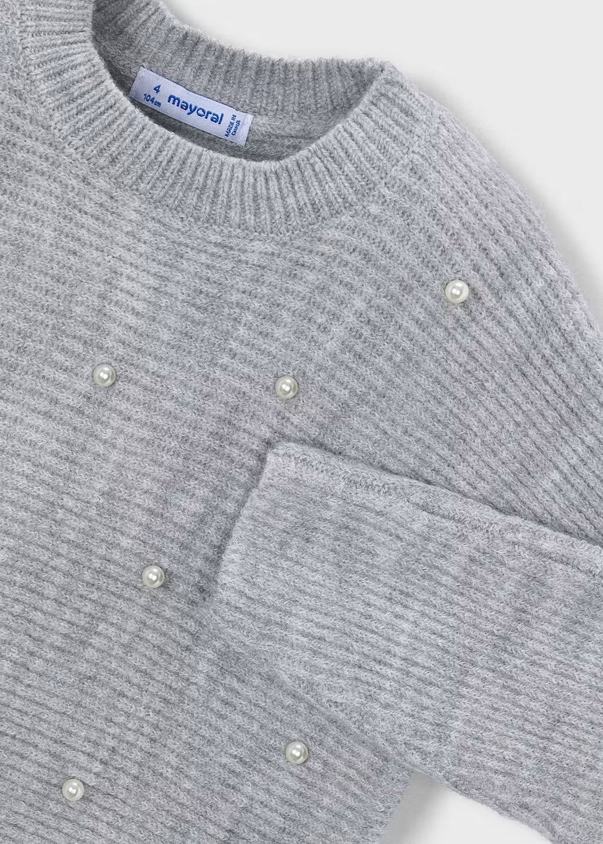Mayoral Usa Inc Knit Sweater with Pearls - Little Miss Muffin Children & Home