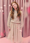 Abel & Lula Tulle Midi Skirt with Pearls - Little Miss Muffin Children & Home