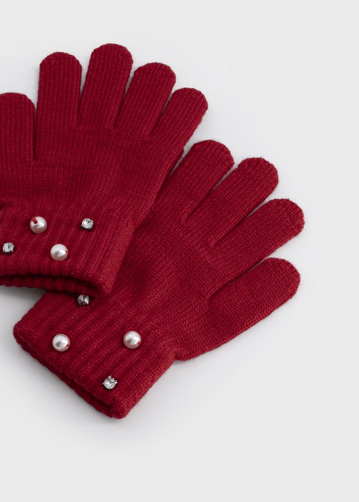 Mayoral Usa Inc Pearl Detail Knit Gloves, 2 Colors Available - Little Miss Muffin Children & Home