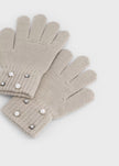 Mayoral Usa Inc Pearl Detail Knit Gloves, 2 Colors Available - Little Miss Muffin Children & Home