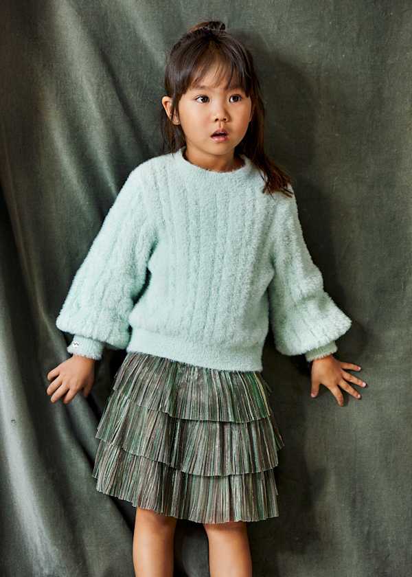Abel & Lula Pleated Tiered Skirt - Little Miss Muffin Children & Home