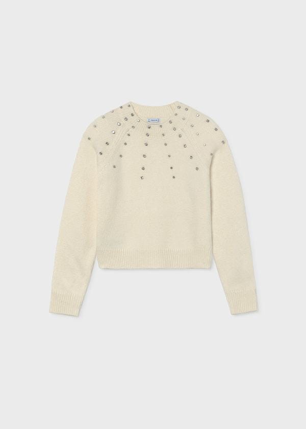 Mayoral Usa Inc Rhinestone Studded Sweater, 2 Colors Available - Little Miss Muffin Children & Home