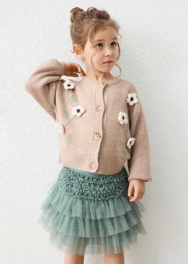 Tiered Ruffle Tulle Skirt
