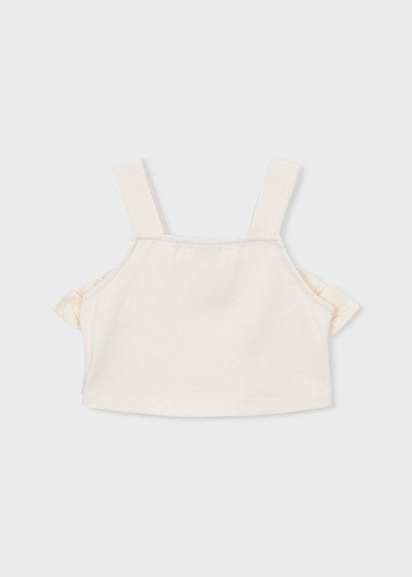 Ruffled Tank Top in Natural