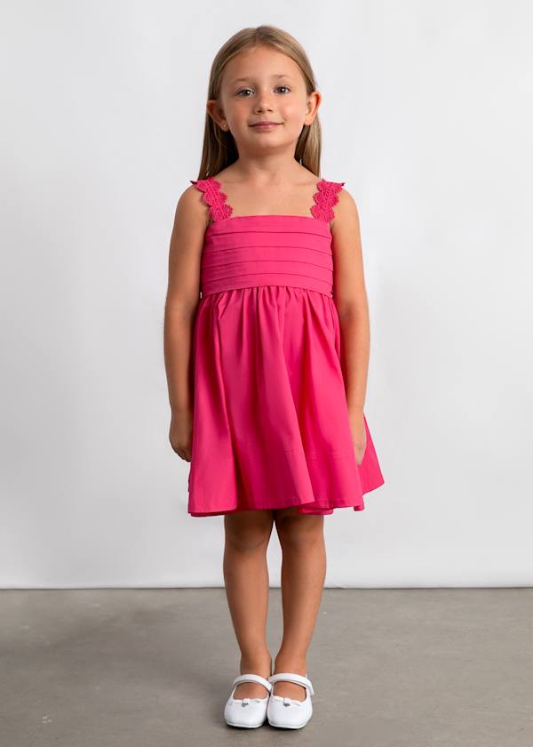 Mayoral Usa Inc Crochet Strap Sundress in Carnation - Little Miss Muffin Children & Home