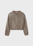 Mayoral Usa Inc Mayoral Sequin Bomber Jacket - Little Miss Muffin Children & Home