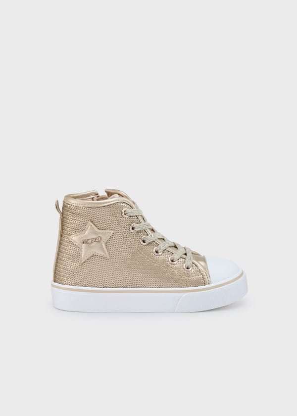 Mayoral Usa Inc Mayoral Sequin High Top Sneakers - Little Miss Muffin Children & Home