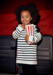 Mayoral Usa Inc Striped Sweater Dress with Bow Detail - Little Miss Muffin Children & Home