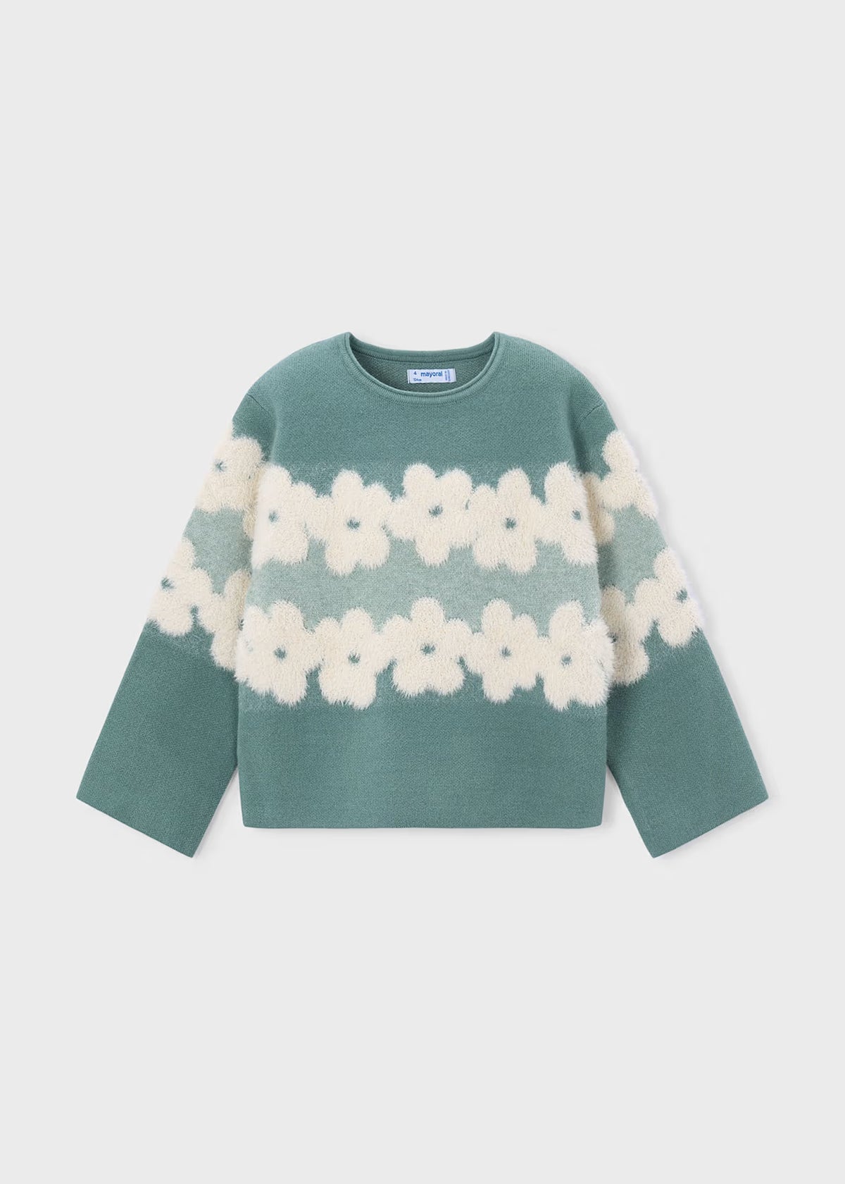 Mayoral Usa Inc Fuzzy Floral Jacquard Sweater - Little Miss Muffin Children & Home