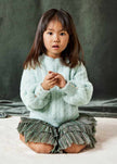 Abel & Lula Cable Knit Fuzzy Sweater - Little Miss Muffin Children & Home
