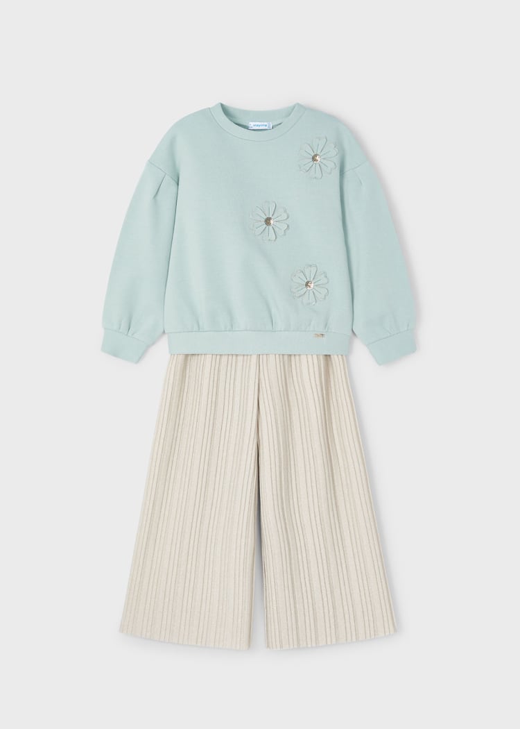 Mayoral Usa Inc Mayoral Sweatshirt and Pleated Pants Set - Little Miss Muffin Children & Home