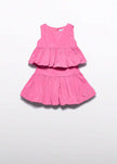 Taffeta Skirt Set in Bubblegum