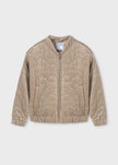 Mayoral Usa Inc Mayoral Velvet Bomber Jacket in Sepia - Little Miss Muffin Children & Home