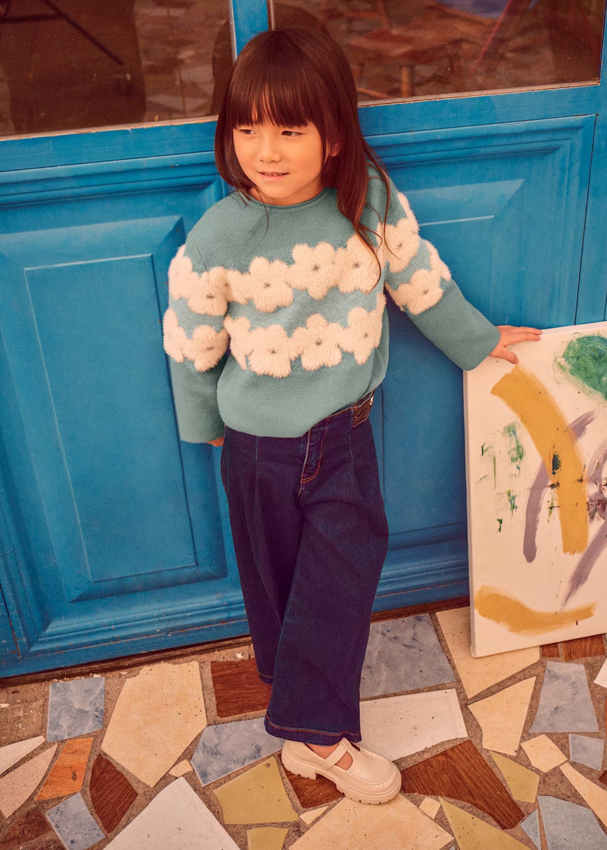 Mayoral Usa Inc Wide Leg Jeans - Little Miss Muffin Children & Home