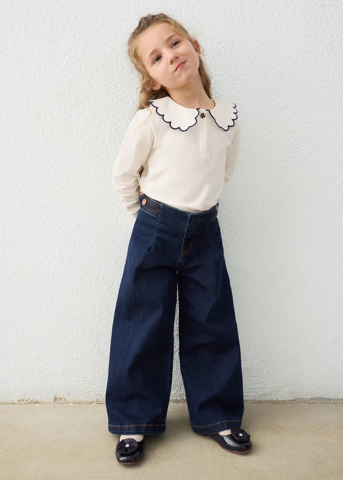 Mayoral Usa Inc Wide Leg Jeans - Little Miss Muffin Children & Home