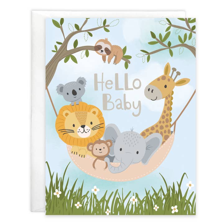 hello baby greeting card