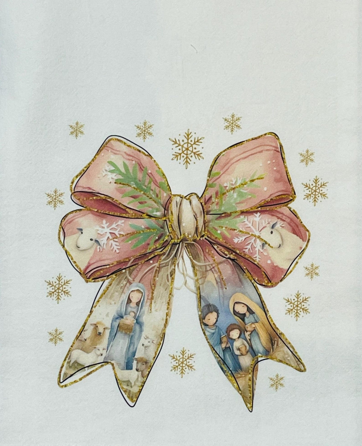 Created by Carol Nativity Bow Towel - Little Miss Muffin Children & Home