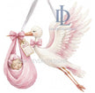 Stork Carrying Baby Door Hanger
