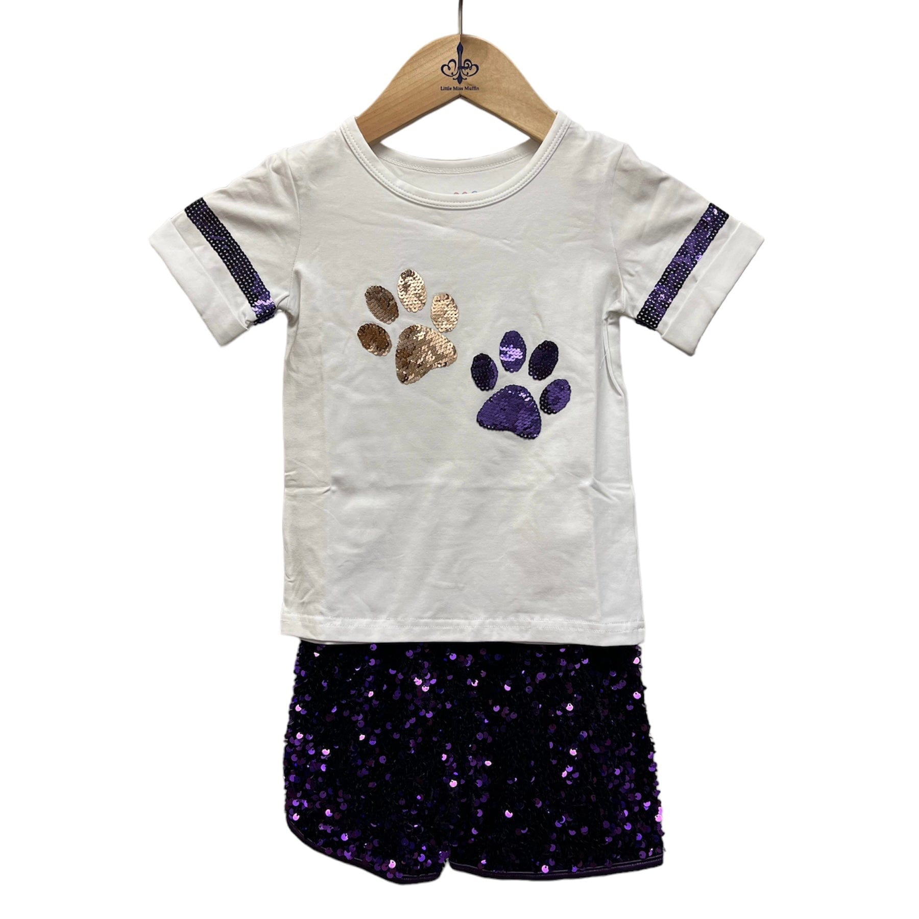 Lulu Bebe Lulu Bebe Sequin Shorts - Little Miss Muffin Children & Home