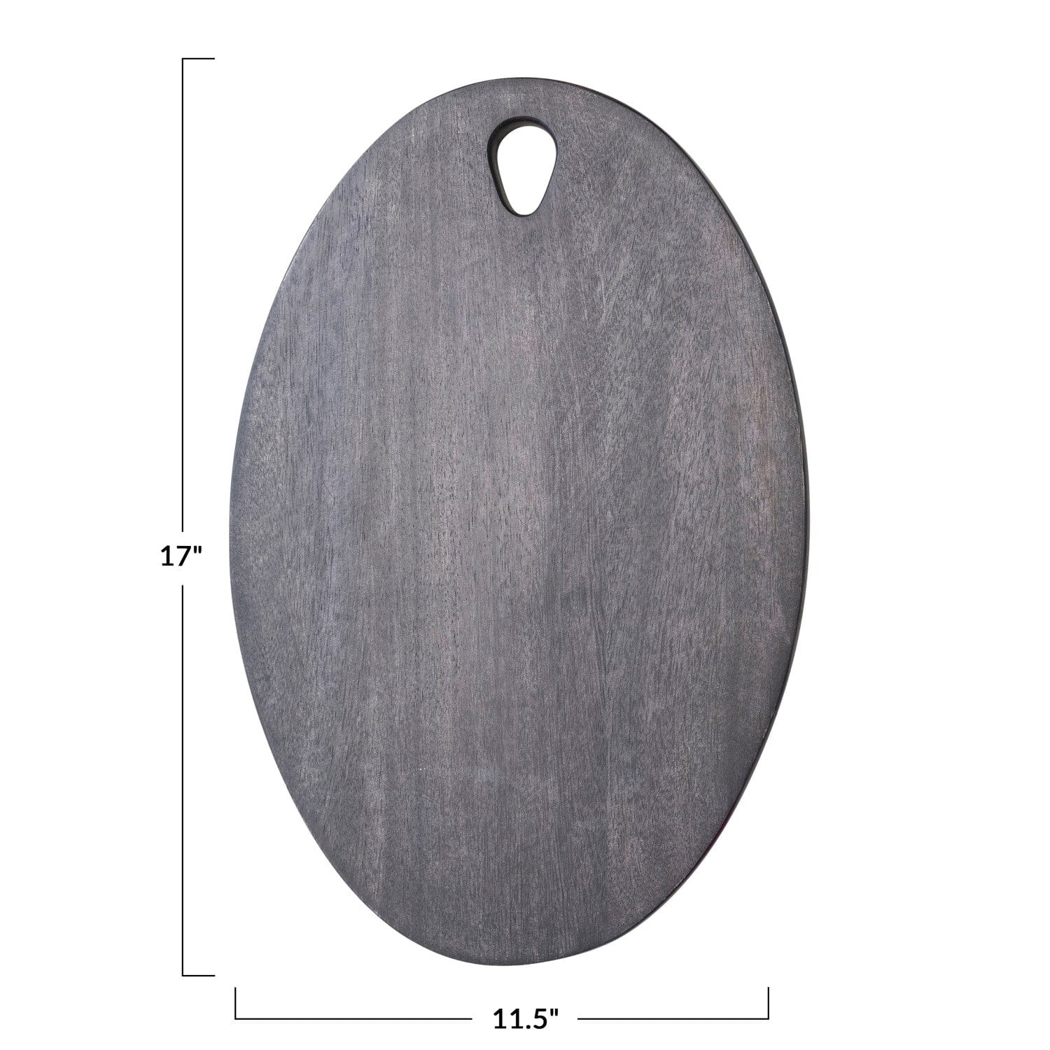 Creative Co-Op Creative Co-Op Black Oval Mango Wood Cheese/Cutting Board w/ Handle - Little Miss Muffin Children & Home