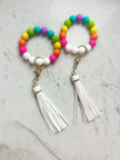 Lanyard Lovebirds Lanyard Lovebirds O Wristband Keychain White Tassel - Little Miss Muffin Children & Home