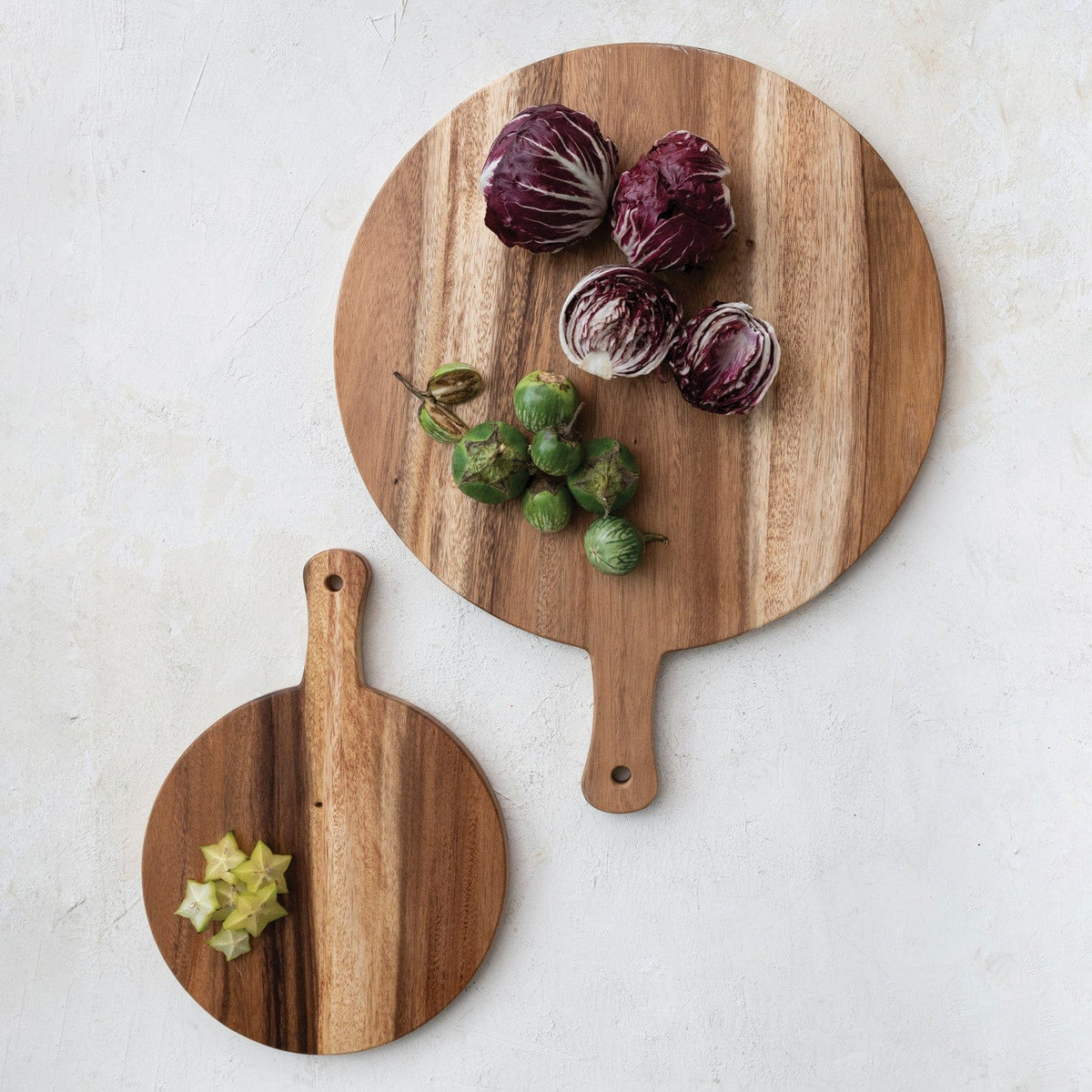 Creative Co-Op Creative Co-Op Suar Wood Cheese/Cutting Board w/ Handle - Little Miss Muffin Children & Home