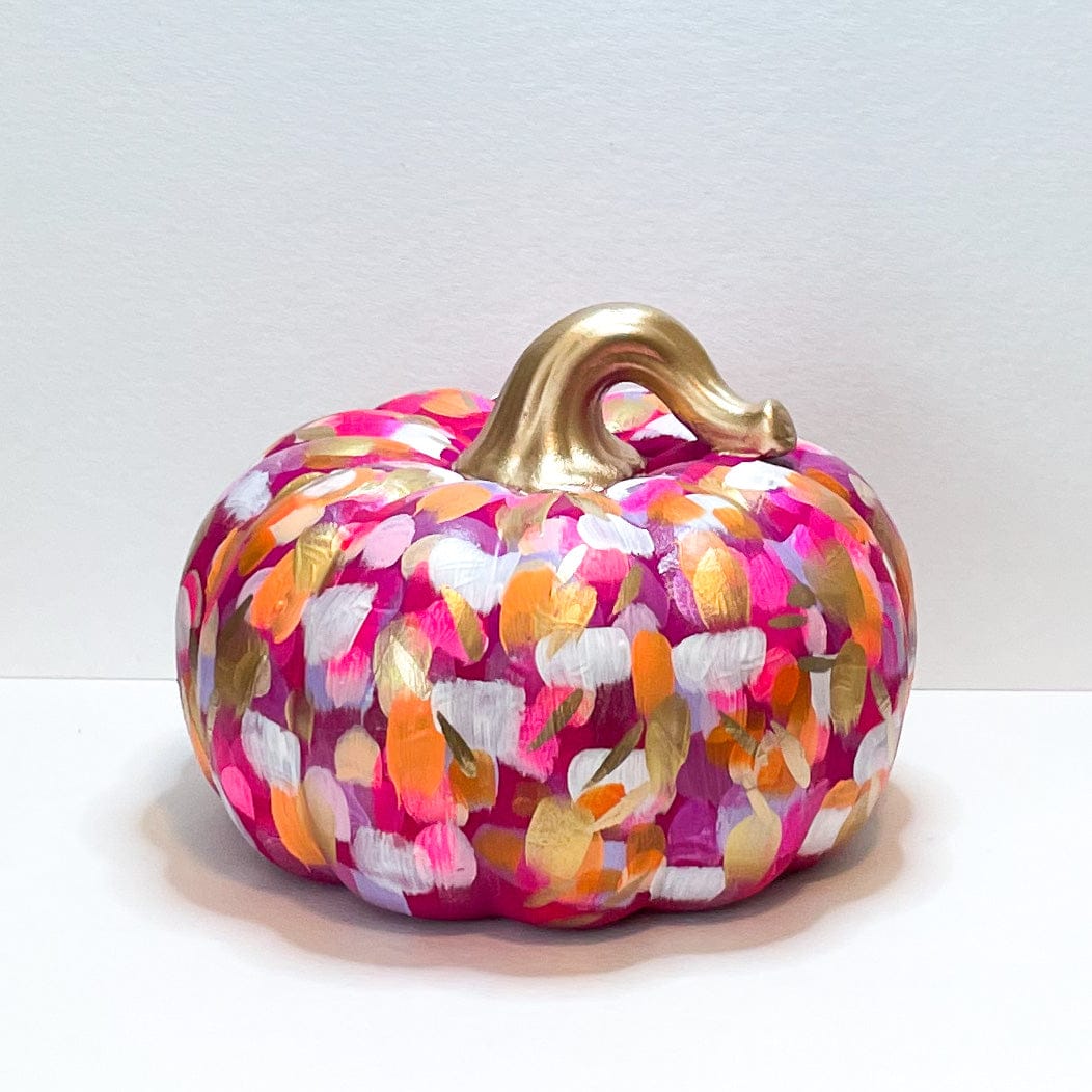 Jessica Reynolds Art Large Pink Abstract Pumpkin - Little Miss Muffin Children & Home