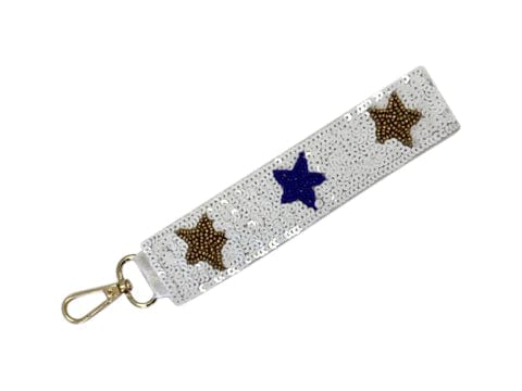 Golden Lily Golden Lily White Keychain with Purple and Gold - Little Miss Muffin Children & Home