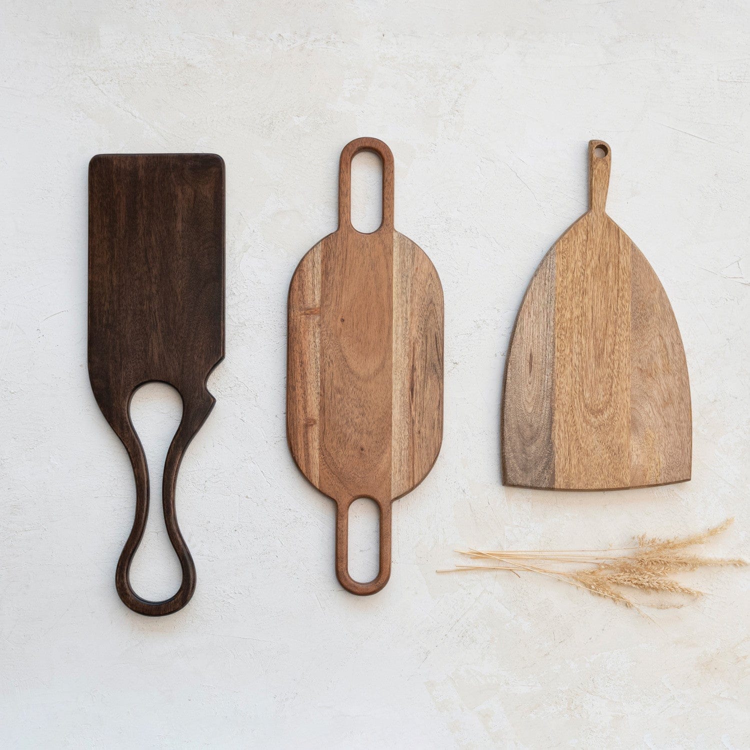 Creative Co-Op Creative Co-Op Acacia Wood Cheese/Cutting Board w/ Handle - Little Miss Muffin Children & Home
