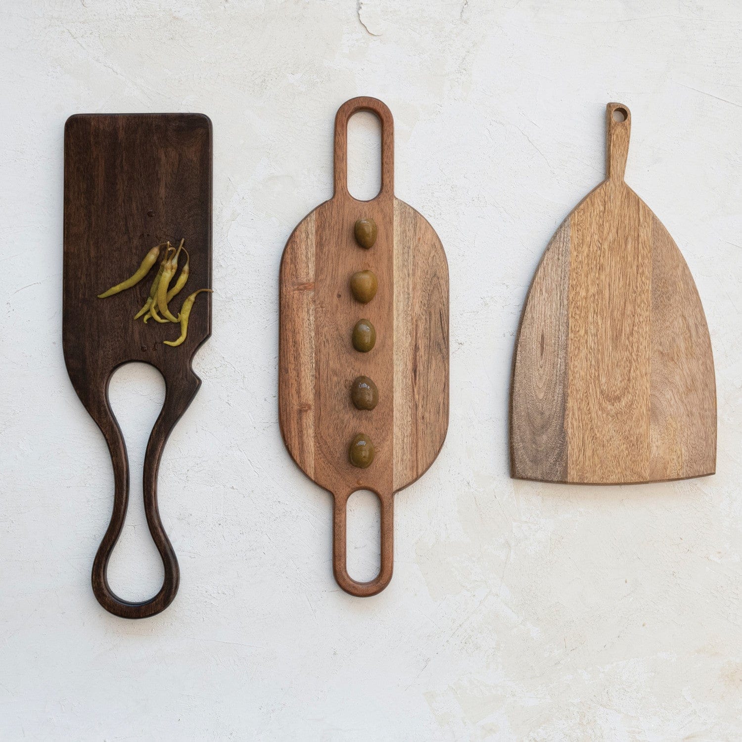 Creative Co-Op Creative Co-Op Acacia Wood Cheese/Cutting Board w/ Handle - Little Miss Muffin Children & Home