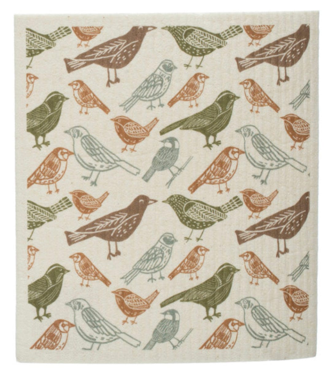 Creative Co-Op Creative Co-op Reusable Cellulose Sponge Cloth - Little Miss Muffin Children & Home