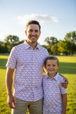 Americana Print Men's Albatross Polo