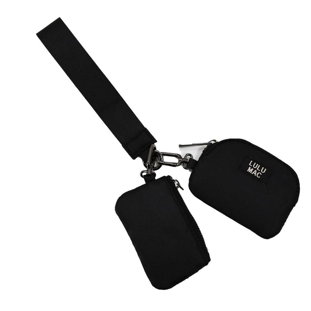 Girlie Girl Originals Black/Black Lulu Mac Double Pouch Wristlet - Little Miss Muffin Children & Home