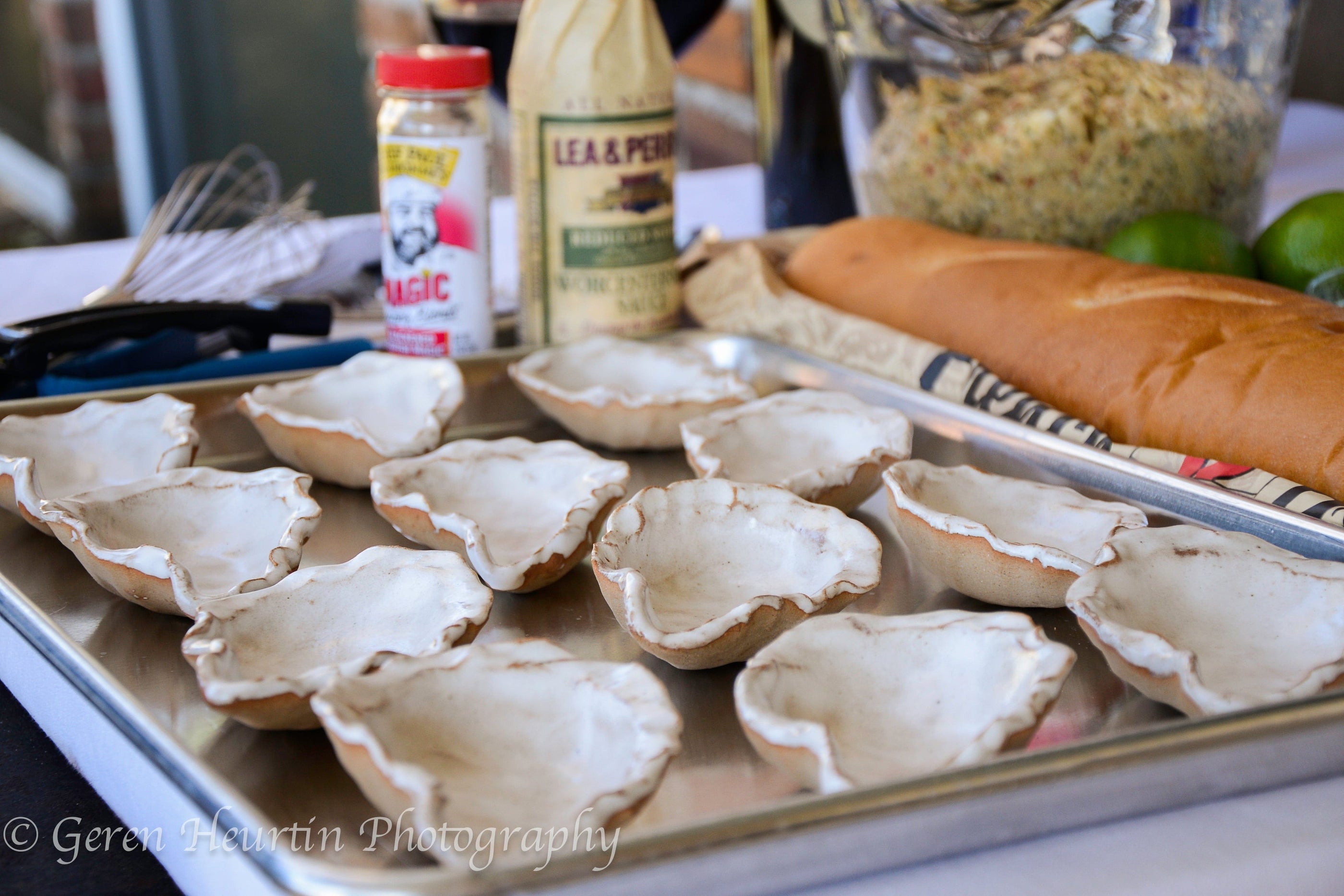 Loftin Oysters Llc Loftin Oysters Set of 12 Ceramic Oyster Shells Cookware - Little Miss Muffin Children & Home