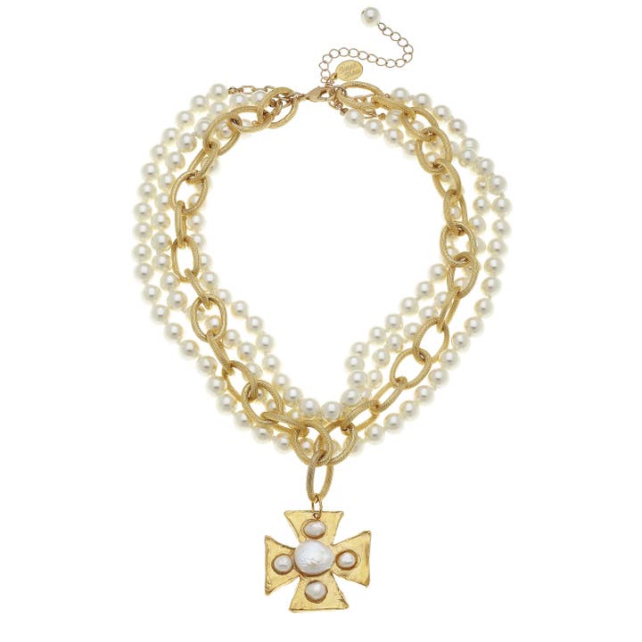 multi strand pearl necklace