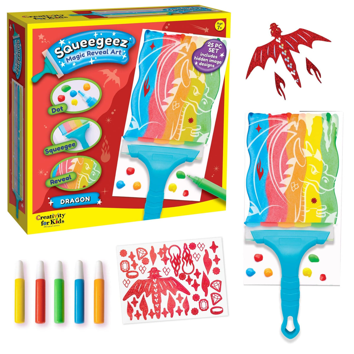 Faber Castell Faber Castell Magic Reveal Squeegee Art Dragon - Little Miss Muffin Children & Home