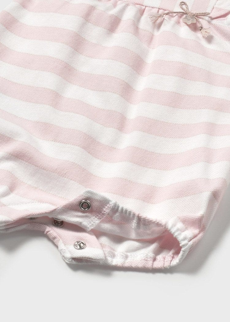 Mayoral Usa Inc Mayoral Newborn Rompers in Baby Pink, Available in 2 Styles - Little Miss Muffin Children & Home